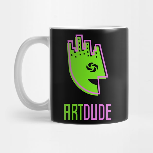 YourArtDude Logo In Lime And Pink by yourartdude